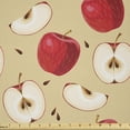 thumbnail image 1 of Ambesonne Fruits Fabric by the Yard Microfiber, Fresh Fruit Slices Pie, 10 Yards, Cream Red Beige, 1 of 2