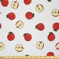 thumbnail image 1 of Ambesonne Fruits Fabric by the Yard Microfiber, Vibrant Fruit Slices, 3 Yards, Eggshell Red, 1 of 2
