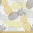 thumbnail image 1 of Ambesonne Fruits Fabric by the Yard Upholstery, Exotic Pineapple Tropics, 1 Yard, Marigold Dimgray, 1 of 5