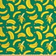 thumbnail image 1 of Ambesonne Fruits Fabric by the Yard Upholstery, Modern Pop Art Bananas Print, 2 Yards, Yellow and Dark Yellow, 1 of 4