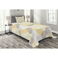 thumbnail image 1 of Ambesonne Fruits Quilted Bedspread Set 2 Pcs, Exotic Pineapple Tropics, Twin Size, Marigold Dimgray, 1 of 3