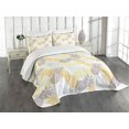 thumbnail image 1 of Ambesonne Fruits Quilted Bedspread Set 3 Pcs, Exotic Pineapple Tropics, King Size, Marigold Dimgray, 1 of 5
