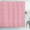thumbnail image 1 of Ambesonne Fruits Shower Curtain, Summer Ripe Raspberries Eat, 69"Wx75"L, Dark Pink White, 1 of 4