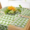 thumbnail image 1 of Ambesonne Fruits Table Runner & Placemats, Repeating Juicy Fruit, Placemat 4 pcs + Runner 12"x90", Lime Green Green, 1 of 2