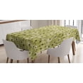 thumbnail image 1 of Ambesonne Fruits Tablecloth Rectangular Table Cover, Abstract Autumn Garden, 60"x84", Khaki Brown, 1 of 4