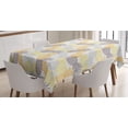 thumbnail image 1 of Ambesonne Fruits Tablecloth Rectangular Table Cover, Exotic Pineapple Tropics, 60"x84", Marigold Dimgray, 1 of 3