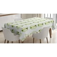 thumbnail image 1 of Ambesonne Fruits Tablecloth Rectangular Table Cover, Orchard Produce Halves, 60"x84", Pale Green Apple Green, 1 of 4