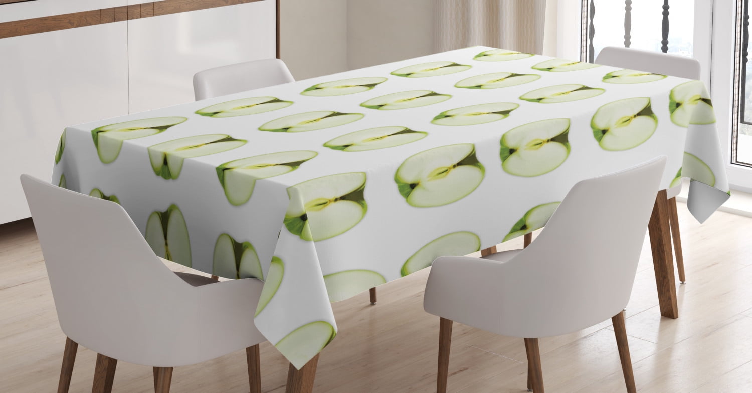Ambesonne Fruits Tablecloth Rectangular Table Cover, Orchard Produce ...