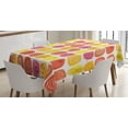 thumbnail image 1 of Ambesonne Fruits Tablecloth Rectangular Table Cover, Retro Food Caricatures, 60"x84", Multicolor, 1 of 4