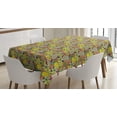 thumbnail image 1 of Ambesonne Fruits Tablecloth Rectangular Table Cover, Tropical Hawaiian Island, 60"x84", Multicolor, 1 of 4