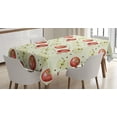 thumbnail image 1 of Ambesonne Fruits Tablecloth Rectangular Table Cover, Winter, 60"x84", Cream Ruby Umber, 1 of 4