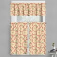 thumbnail image 1 of Ambesonne Fruits Valance & Curtain, Modern Illustration Fruit, 55"x36", Apple Green Beige and Red, 1 of 6