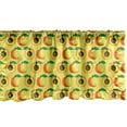 thumbnail image 1 of Ambesonne Fruits Window Valance, Apricots as Whole and Half, 54" X 12", Pastel Yellow Orange and Green, 1 of 3