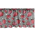 thumbnail image 1 of Ambesonne Fruits Window Valance, Chevron Striped Design, 54" X 18", Black White, 1 of 3