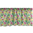 thumbnail image 1 of Ambesonne Fruits Window Valance, Hibiscus Flowers and Banana, 54" X 18", Multicolor, 1 of 3