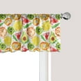 thumbnail image 1 of Ambesonne Fruits Window Valance, Paintbrush Plants, 54" X 12", Yellow Orange Fern Green, 1 of 3