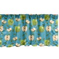 thumbnail image 1 of Ambesonne Fruits Window Valance, Raw Granny Smith, 54" X 18", Apple Green Teal, 1 of 5