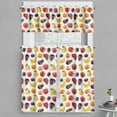 thumbnail image 1 of Ambesonne Fruits and Vegetables Valance & Curtain, Various Items, 55"x24", Multicolor, 1 of 7