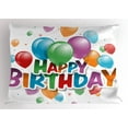 thumbnail image 1 of Ambesonne Fun Pillow Sham, Balloon Burst Celebration, 26" X 20", Multicolor, 1 of 2