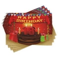 thumbnail image 1 of Ambesonne Fun Place Mats Set of 4, Celebration Ribbon, Standard Size, Multicolor, 1 of 6
