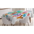 thumbnail image 1 of Ambesonne Fun Tablecloth Rectangular Table Cover, Balloon Burst Celebration, 60"x84", Multicolor, 1 of 4