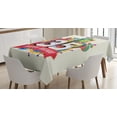 thumbnail image 1 of Ambesonne Fun Tablecloth Rectangular Table Cover, Greeting Gift Age 35, 60"x90", Multicolor, 1 of 4