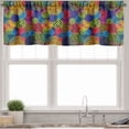 thumbnail image 1 of Ambesonne Funky Valance Pack of 2, Geometric Sketchy Forms, 42"X12", Multicolor, 1 of 1