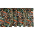 thumbnail image 1 of Ambesonne Funky Window Valance, Abstract Waves Pattern, 54" X 18", Multicolor, 1 of 3