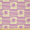 thumbnail image 1 of Ambesonne Funny Fabric by the Yard Microfiber, Spiders Lines Silhouettes, 1 Yard, Soft Pink and Pale Yellow, 1 of 2