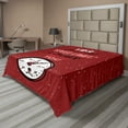 thumbnail image 1 of Ambesonne Funny Flat Sheet, Hilarious Speed Limit Words, King Size, Ruby Grey, 1 of 1
