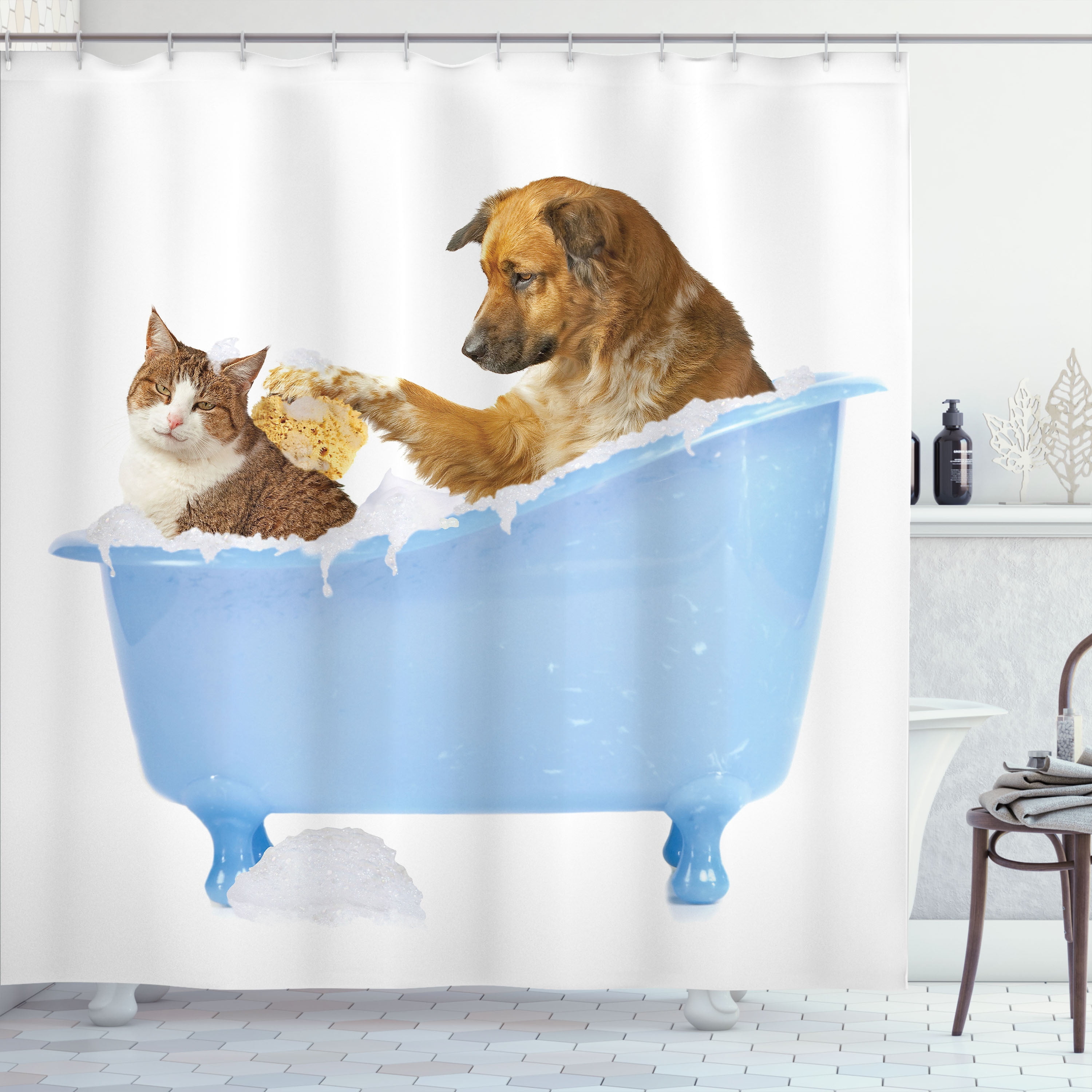 https://i5.walmartimages.com/seo/Ambesonne-Funny-Shower-Curtain-Dog-and-Cat-in-Bathtub-69-Wx84-L-Multicolor_7b8cab7f-6880-46af-ab88-e2cad8588796.b4686f302c3e9c9049c0ced8947a2a42.jpeg