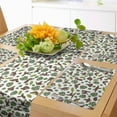 thumbnail image 1 of Ambesonne Funny Sloth Table Runner & Placemats, Lazy Animal Monstera, Placemat 4 pcs + Runner 14"x90", Umber Olive Green, 1 of 2