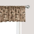 thumbnail image 1 of Ambesonne Funny Sloth Window Valance, Coffee and Lazy Animal, 54" X 12", Umber Beige Warm Taupe, 1 of 3