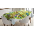 thumbnail image 1 of Ambesonne Funny Tablecloth Rectangular Table Cover, Canary Bird Fun Family, 60"x84", Multicolor, 1 of 4