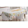thumbnail image 1 of Ambesonne Funny Tablecloth Rectangular Table Cover, Smiling Rabbit Summer, 60"x84", Multicolor, 1 of 4