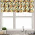 thumbnail image 1 of Ambesonne Funny Valance Pack of 2, Teddy Bears Doodle Comic, 54"X12", Multicolor, 1 of 5