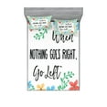 thumbnail image 1 of Ambesonne Funny Words Fitted Sheet & Pillow Sham Set, Flowers Wisdom Life, King, Multicolor, 1 of 2