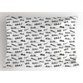 thumbnail image 1 of Ambesonne Funny Words Pillow Sham, Blah Blah Words, 26" X 20", Black and White, 1 of 2
