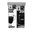thumbnail image 1 of Ambesonne Galaxy Fitted Sheet & Pillow Sham Set, Space and Coffee Themed, Queen, Black White, 1 of 2