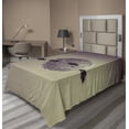 thumbnail image 1 of Ambesonne Galaxy Flat Sheet, Fiction Space Warfare, TwinXL Size, Brown Grey, 1 of 1