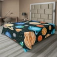 thumbnail image 1 of Ambesonne Galaxy Flat Sheet, Galaxy Space Art Solar, California King, Multicolor, 1 of 1