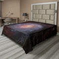 thumbnail image 1 of Ambesonne Galaxy Flat Sheet, Stardust View in Space, Queen Size, Black Red Grey, 1 of 1