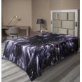 thumbnail image 1 of Ambesonne Galaxy Flat Sheet, Universe Space Travel, Twin Size, Violet Black White, 1 of 1
