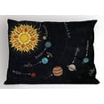 thumbnail image 1 of Ambesonne Galaxy Mandala Pillow Sham, Solar System, 36" X 20", Multicolor, 1 of 2