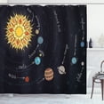 thumbnail image 1 of Ambesonne Galaxy Mandala Shower Curtain, Solar System, 69"Wx70"L, Multicolor, 1 of 5