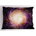 thumbnail image 1 of Ambesonne Galaxy Pillow Sham, Alluring Space Hole, 26" X 20", Black Pink Beige, 1 of 2