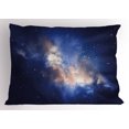 thumbnail image 1 of Ambesonne Galaxy Pillow Sham, Immense Space Hole View, 26" X 20", Navy Blue, 1 of 2