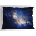 thumbnail image 1 of Ambesonne Galaxy Pillow Sham, Immense Space Hole View, 36" X 20", Navy Blue, 1 of 2