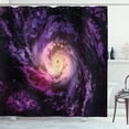 thumbnail image 1 of Ambesonne Galaxy Shower Curtain, Cloudy Space Cosmos, 69"Wx70"L, Black Purple, 1 of 5