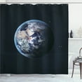 thumbnail image 1 of Ambesonne Galaxy Shower Curtain, Planet Outer Space Scene, 69"Wx70"L, Dark Blue Grey, 1 of 3